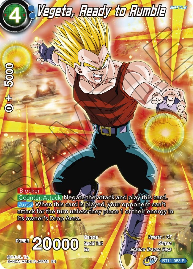 Vegeta, Ready to Rumble (BT11-053) [Theme Selection: History of Vegeta] | Event Horizon Hobbies CA