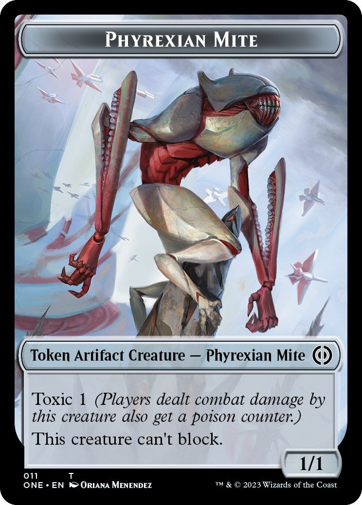 Phyrexian Mite // Phyrexian Insect Double-Sided Token [Phyrexia: All Will Be One Commander Tokens] | Event Horizon Hobbies CA