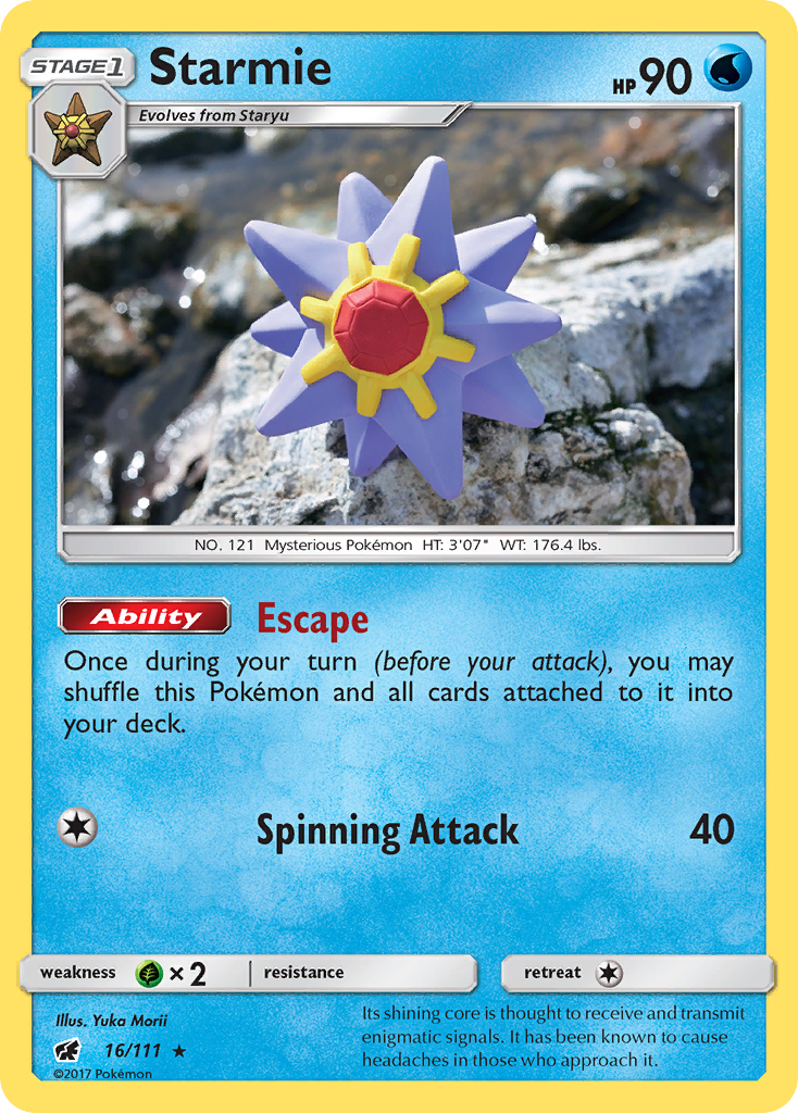 Starmie (16/111) [Sun & Moon: Crimson Invasion] | Event Horizon Hobbies CA