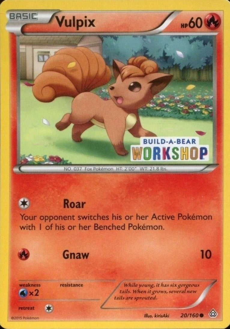 Vulpix (20/160) (Build A Bear Workshop Exclusive) [XY: Primal Clash] | Event Horizon Hobbies CA