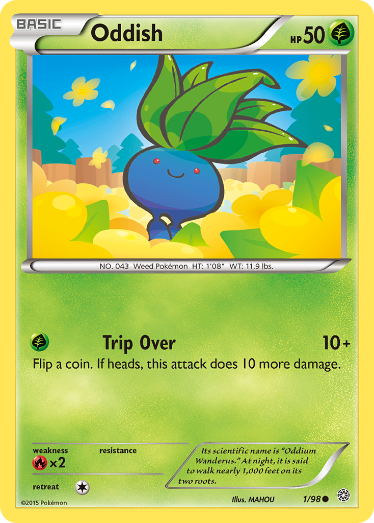 Oddish (1/98) [XY: Ancient Origins] | Event Horizon Hobbies CA