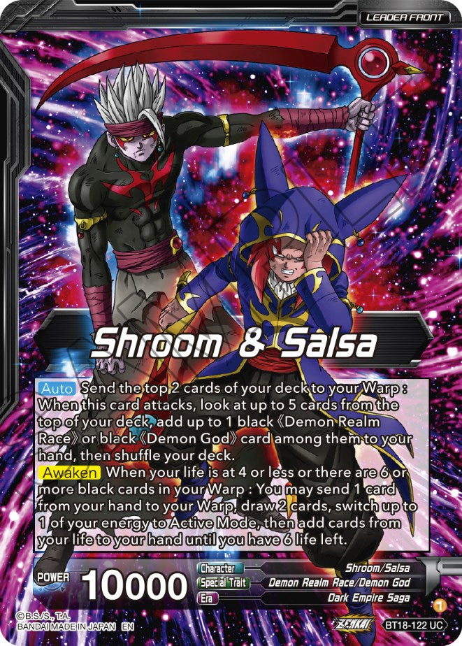 Shroom & Salsa // Demon God Shroom & Salsa, Deadly Genius (BT18-122) [Dawn of the Z-Legends] | Event Horizon Hobbies CA