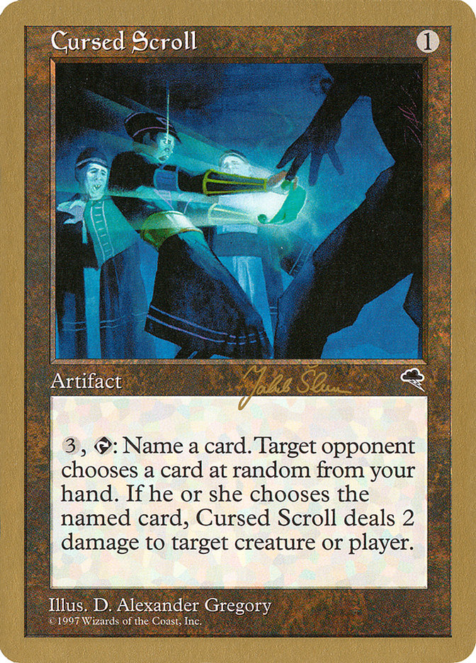 Cursed Scroll (Jakub Slemr) [World Championship Decks 1999] | Event Horizon Hobbies CA