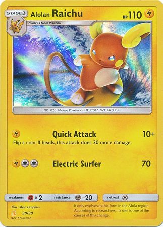 Alolan Raichu (30/30) [Sun & Moon: Trainer Kit - Alolan Raichu] | Event Horizon Hobbies CA