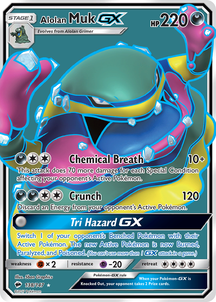 Alolan Muk GX (138/147) [Sun & Moon: Burning Shadows] | Event Horizon Hobbies CA