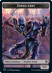 Zombie // Zombie Army Double-Sided Token [Starter Commander Decks] | Event Horizon Hobbies CA