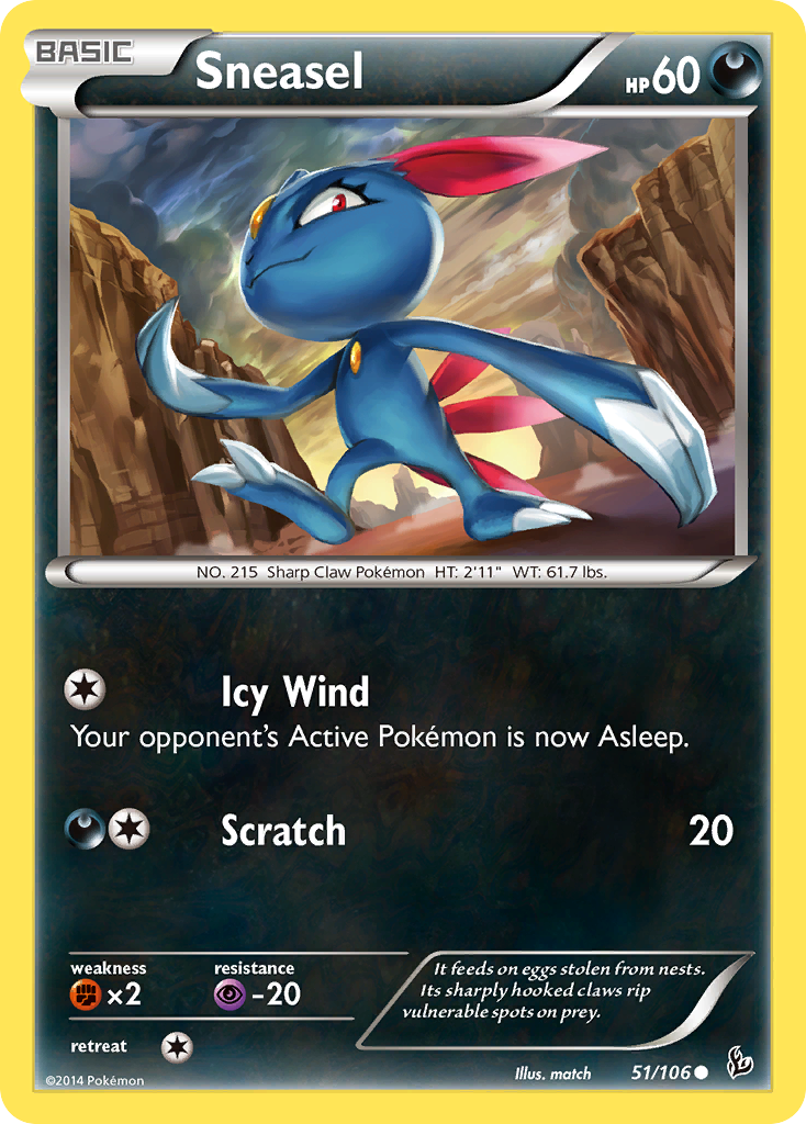 Sneasel (51/106) [XY: Flashfire] | Event Horizon Hobbies CA