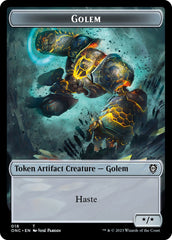 The Monarch // Golem Double-Sided Token [Phyrexia: All Will Be One Commander Tokens] | Event Horizon Hobbies CA