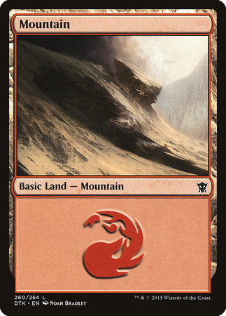 Mountain (260) [Dragons of Tarkir] | Event Horizon Hobbies CA