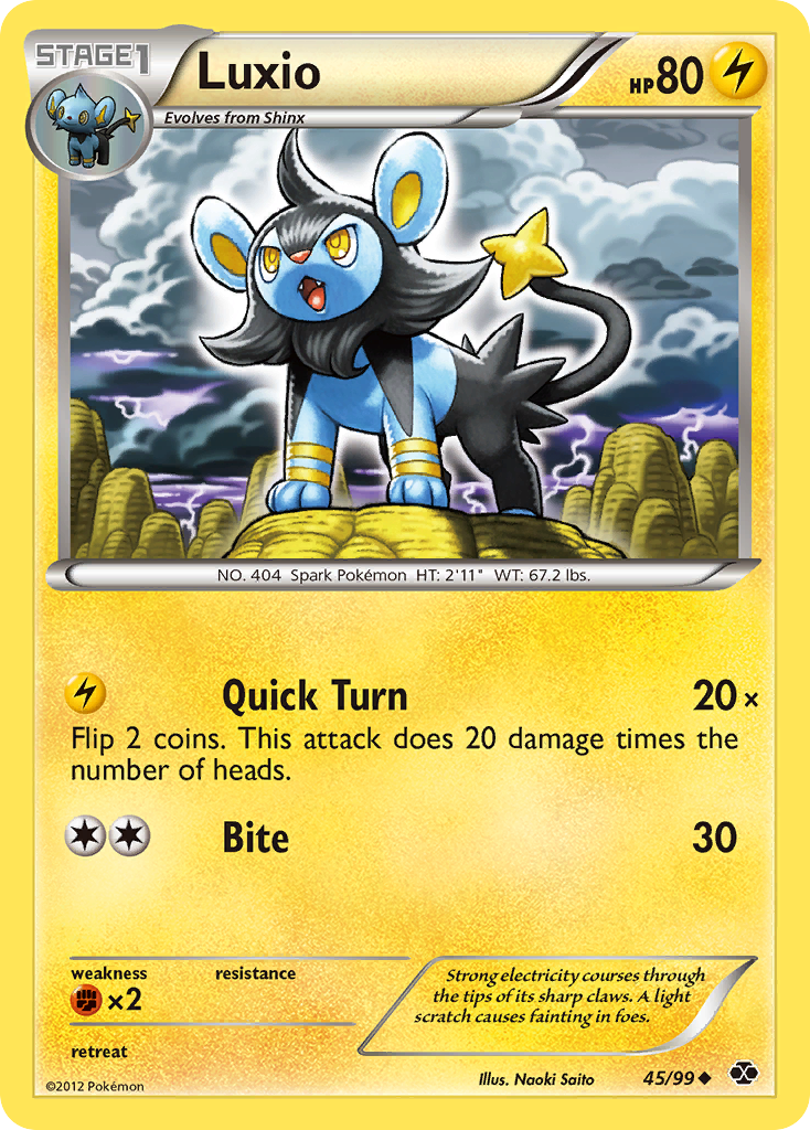 Luxio (45/99) [Black & White: Next Destinies] | Event Horizon Hobbies CA