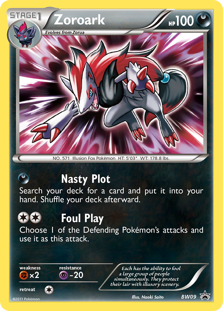 Zoroark (BW09) [Black & White: Black Star Promos] | Event Horizon Hobbies CA