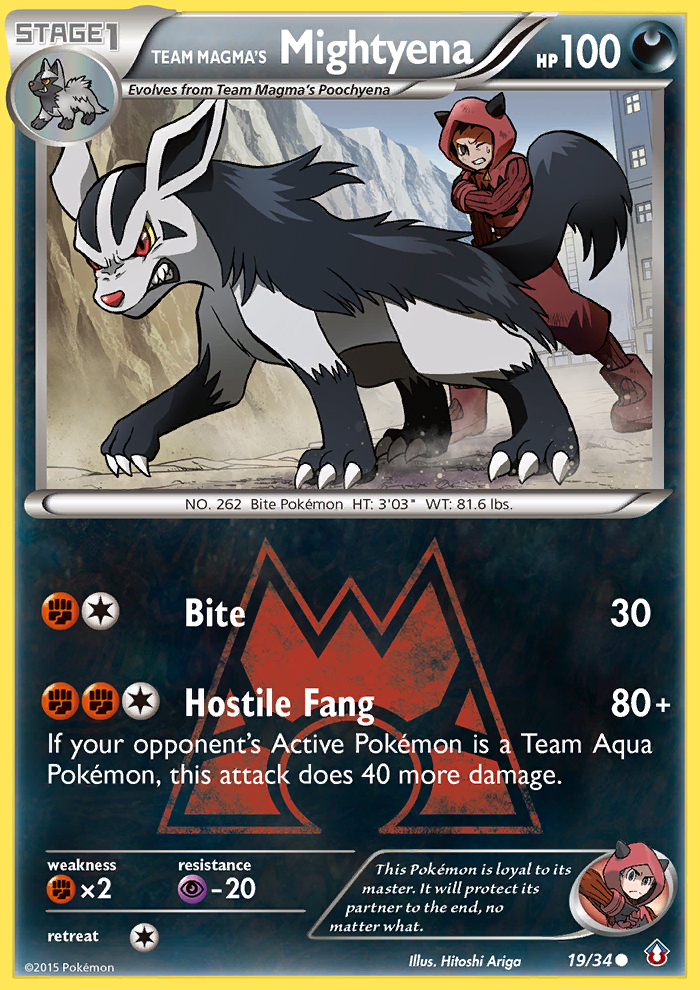 Team Magma's Mightyena (19/34) [XY: Double Crisis] | Event Horizon Hobbies CA