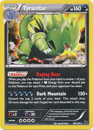 Tyranitar (56/124) (Cosmos Holo) [XY: Fates Collide] | Event Horizon Hobbies CA