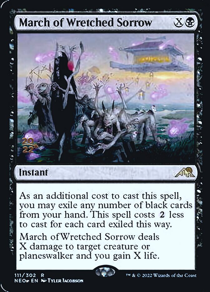 March of Wretched Sorrow [Kamigawa: Neon Dynasty Prerelease Promos] | Event Horizon Hobbies CA