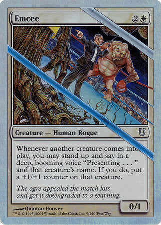 Emcee (Alternate Foil) [Unhinged] | Event Horizon Hobbies CA