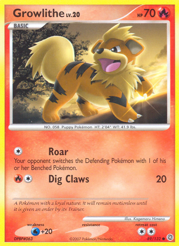 Growlithe (89/132) [Diamond & Pearl: Secret Wonders] | Event Horizon Hobbies CA