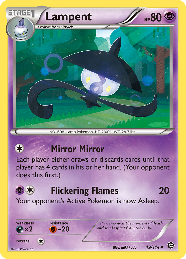 Lampent (49/114) [XY: Steam Siege] | Event Horizon Hobbies CA