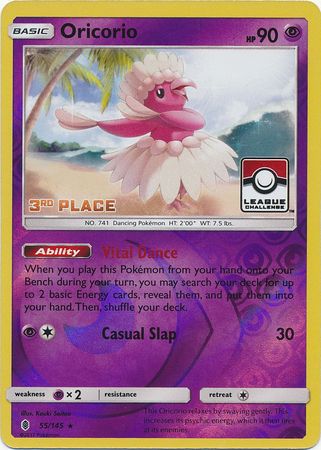 Oricorio (55/145) (League Promo 3rd Place) [Sun & Moon: Guardians Rising] | Event Horizon Hobbies CA