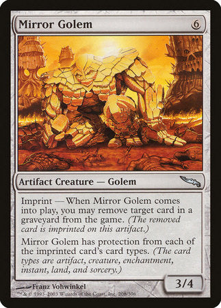 Mirror Golem [Mirrodin] | Event Horizon Hobbies CA