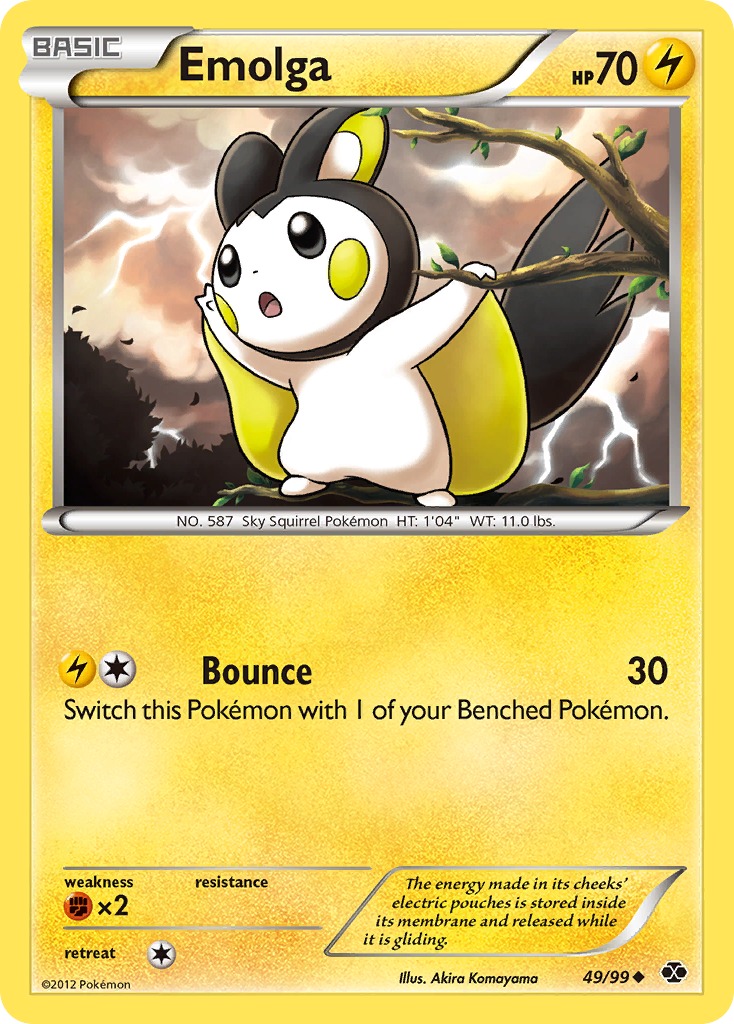 Emolga (49/99) [Black & White: Next Destinies] | Event Horizon Hobbies CA