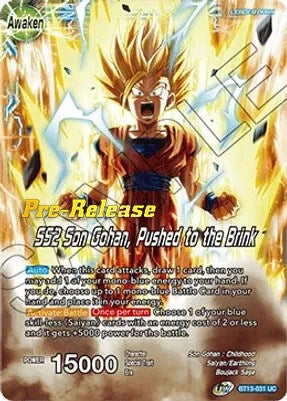 Son Gohan // SS2 Son Gohan, Pushed to the Brink (BT13-031) [Supreme Rivalry Prerelease Promos] | Event Horizon Hobbies CA