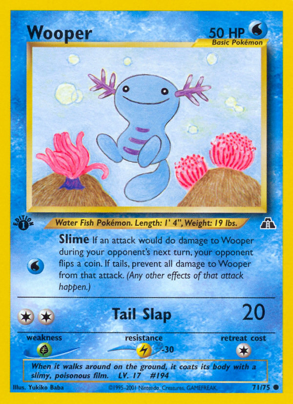 Wooper (71/75) [Neo Discovery 1st Edition] | Event Horizon Hobbies CA