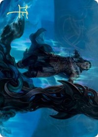 Cosima, God of the Voyage Art Card (Gold-Stamped Signature) [Kaldheim: Art Series] | Event Horizon Hobbies CA