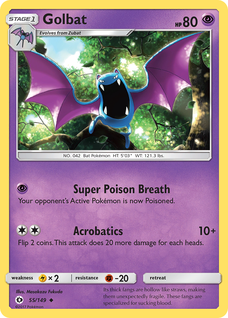 Golbat (55/149) [Sun & Moon: Base Set] | Event Horizon Hobbies CA