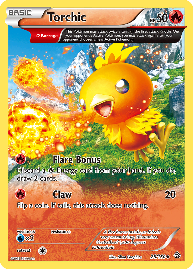 Torchic (26/160) [XY: Primal Clash] | Event Horizon Hobbies CA