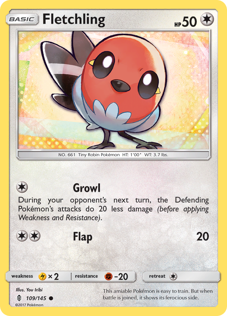 Fletchling (109/145) [Sun & Moon: Guardians Rising] | Event Horizon Hobbies CA