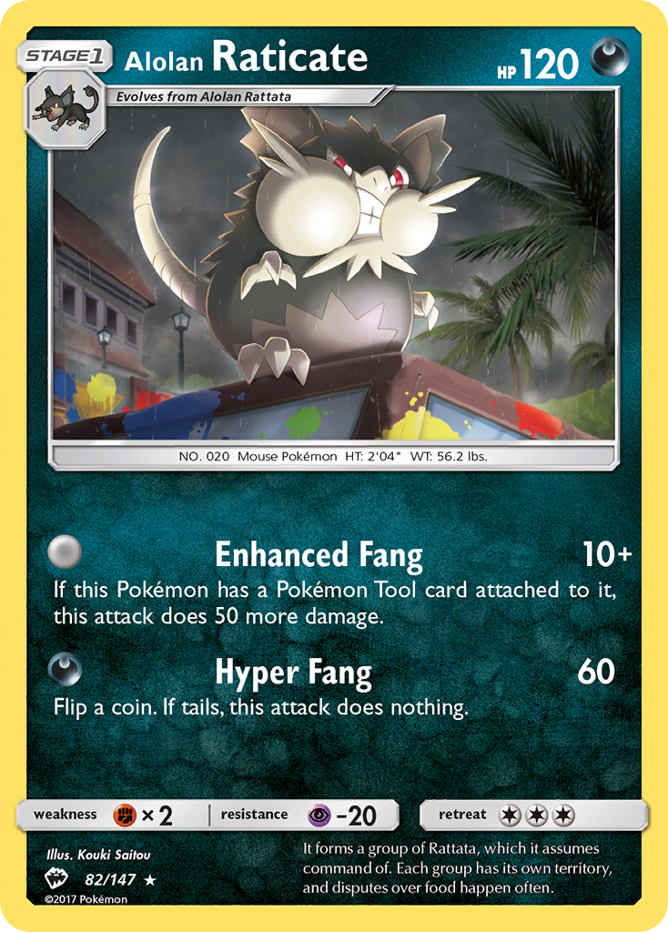 Alolan Raticate (82/147) [Sun & Moon: Burning Shadows] | Event Horizon Hobbies CA