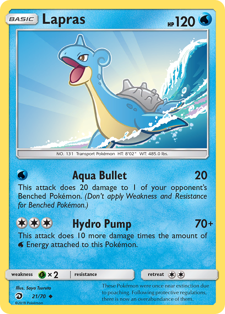 Lapras (21/70) [Sun & Moon: Dragon Majesty] | Event Horizon Hobbies CA