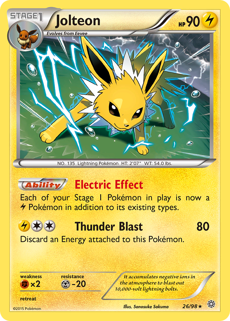 Jolteon (26/98) [XY: Ancient Origins] | Event Horizon Hobbies CA