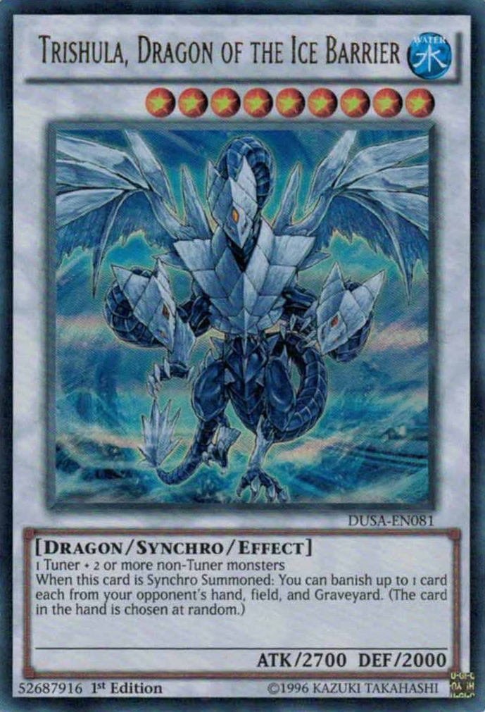 Trishula, Dragon of the Ice Barrier [DUSA-EN081] Ultra Rare | Event Horizon Hobbies CA