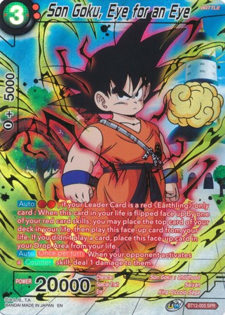 Son Goku, Eye for an Eye (SPR) (BT12-005) [Vicious Rejuvenation] | Event Horizon Hobbies CA