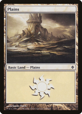 Plains (166) [New Phyrexia] | Event Horizon Hobbies CA