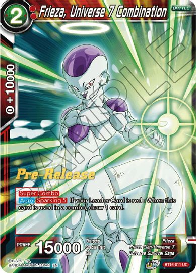 Frieza, Universe 7 Combination (BT16-011) [Realm of the Gods Prerelease Promos] | Event Horizon Hobbies CA