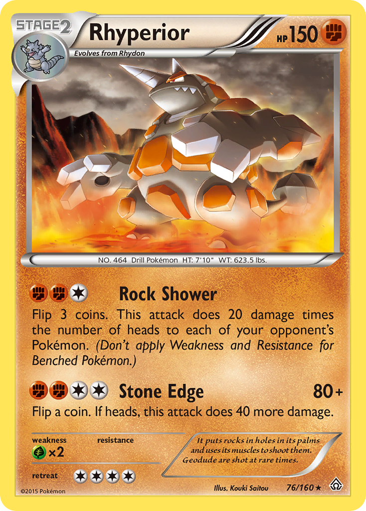 Rhyperior (76/160) [XY: Primal Clash] | Event Horizon Hobbies CA