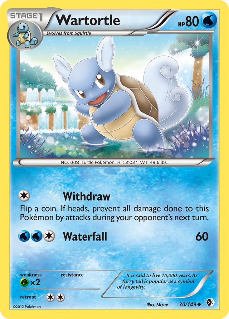 Wartortle (30/149) [Black & White: Boundaries Crossed] | Event Horizon Hobbies CA