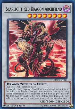 Scarlight Red Dragon Archfiend [DUDE-EN013] Ultra Rare | Event Horizon Hobbies CA