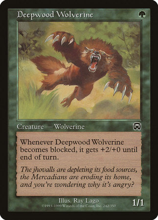 Deepwood Wolverine [Mercadian Masques] | Event Horizon Hobbies CA