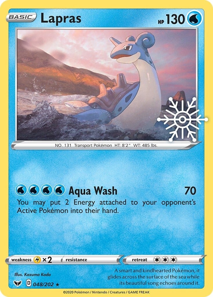 Lapras (048/202) (Holiday Calendar) [Sword & Shield: Base Set] | Event Horizon Hobbies CA