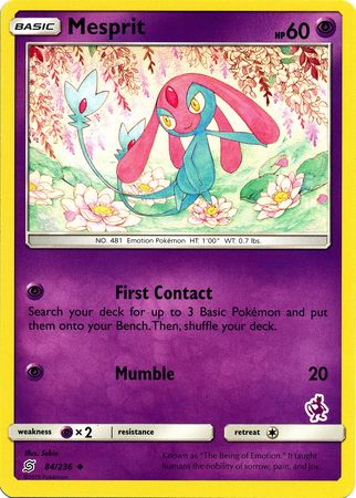 Mesprit (84/236) (Mewtwo Deck) [Battle Academy 2020] | Event Horizon Hobbies CA