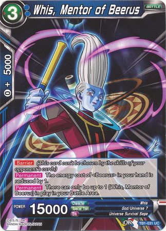 Whis, Mentor of Beerus (TB1-031) [The Tournament of Power] | Event Horizon Hobbies CA