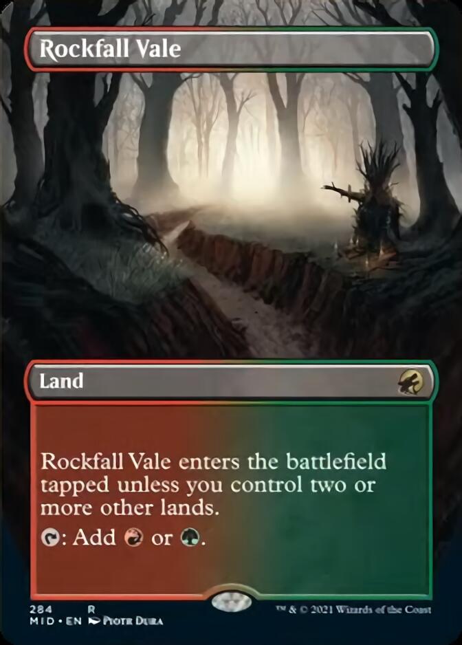 Rockfall Vale (Borderless) [Innistrad: Midnight Hunt] | Event Horizon Hobbies CA