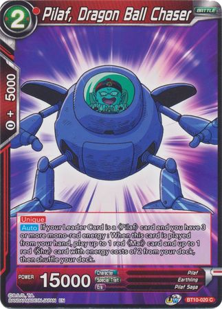 Pilaf, Dragon Ball Chaser (BT10-020) [Rise of the Unison Warrior] | Event Horizon Hobbies CA