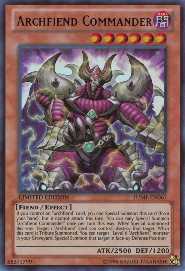 Archfiend Commander [JUMP-EN067] Ultra Rare | Event Horizon Hobbies CA