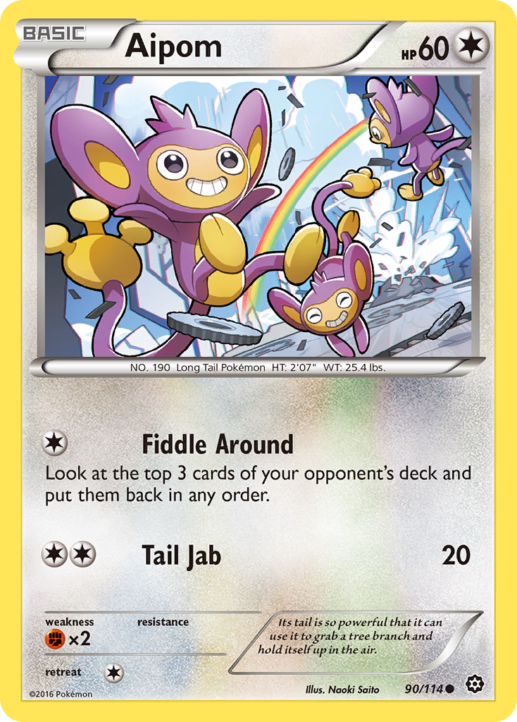 Aipom (90/114) [XY: Steam Siege] | Event Horizon Hobbies CA