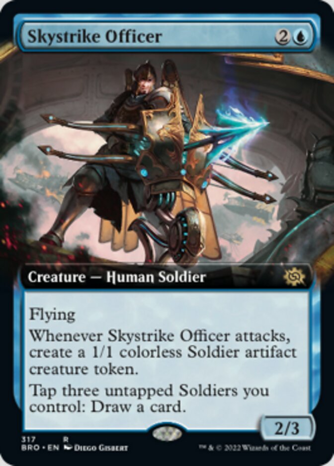 Skystrike Officer (Extended Art) [The Brothers' War] | Event Horizon Hobbies CA