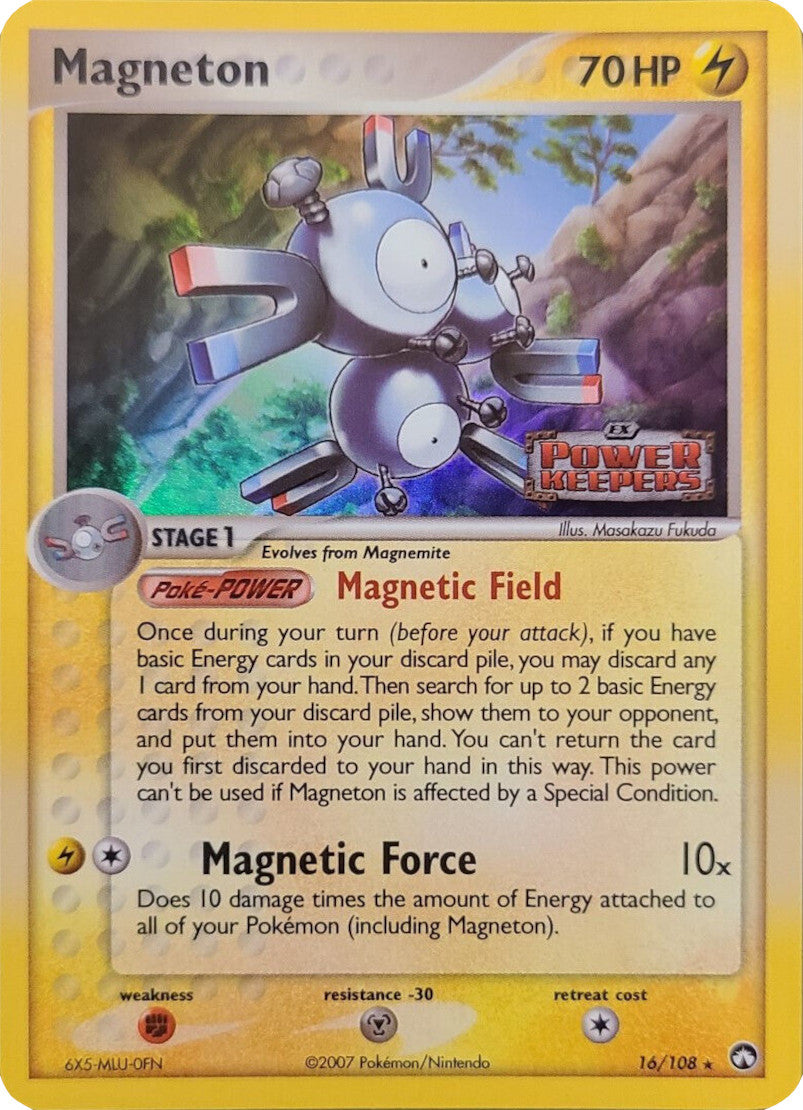 Magneton (16/108) (Stamped) [EX: Power Keepers] | Event Horizon Hobbies CA